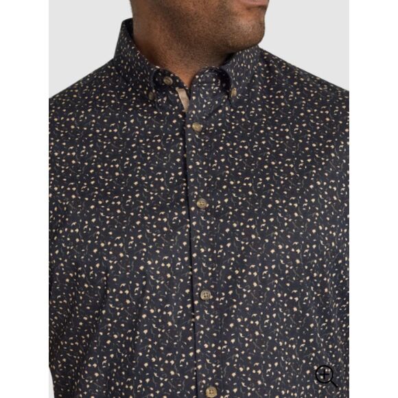 Johnny Bigg Navy Byron Print Shirt 4XL NWT - Picture 3 of 8